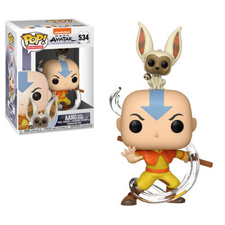POP Animation 534 Avatar The Last Airbender Aang With Momo Vinyl Figure