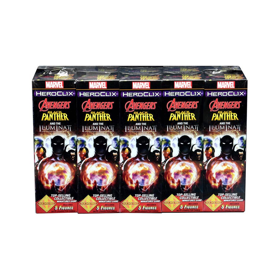 Marvel HeroClix Avenger Black Panther And The Illuminati Booster Brick Of  10 Packs - Midtown Comics