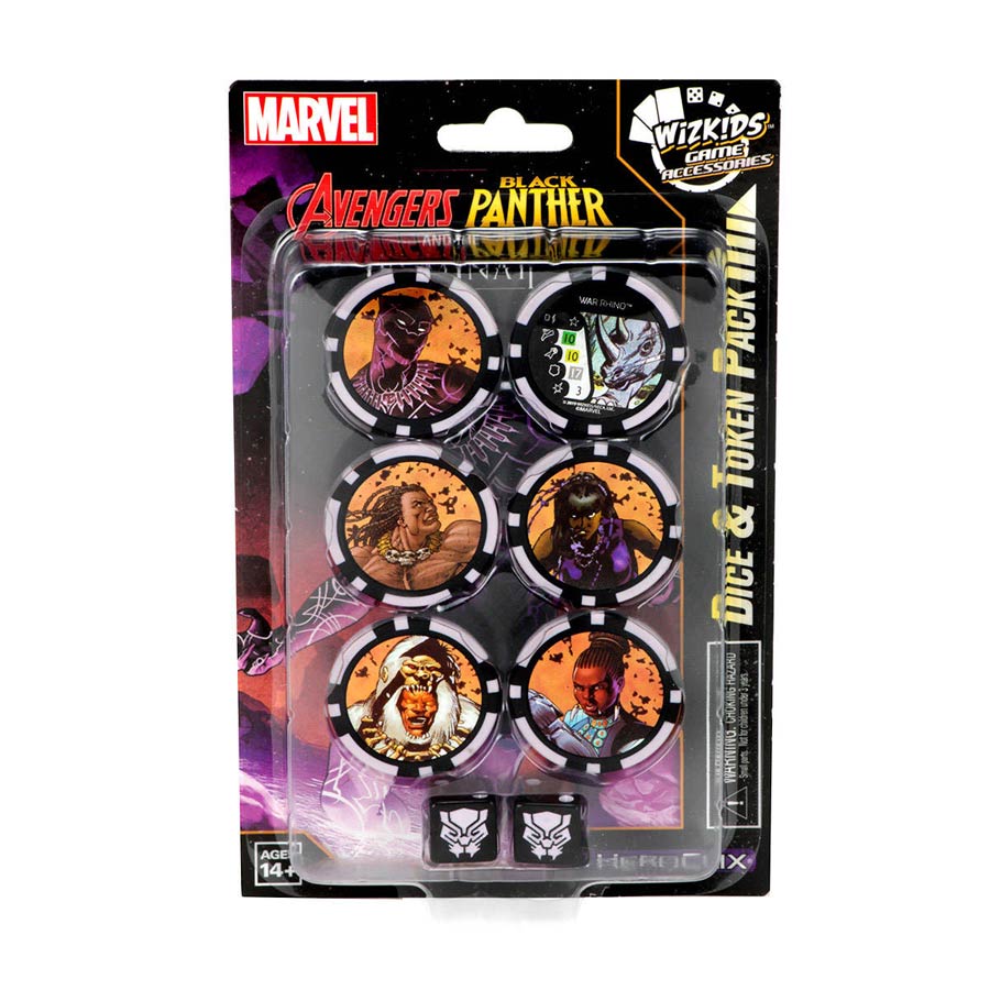 Marvel HeroClix Avenger Black Panther And The Illuminati Dice And Token Pack