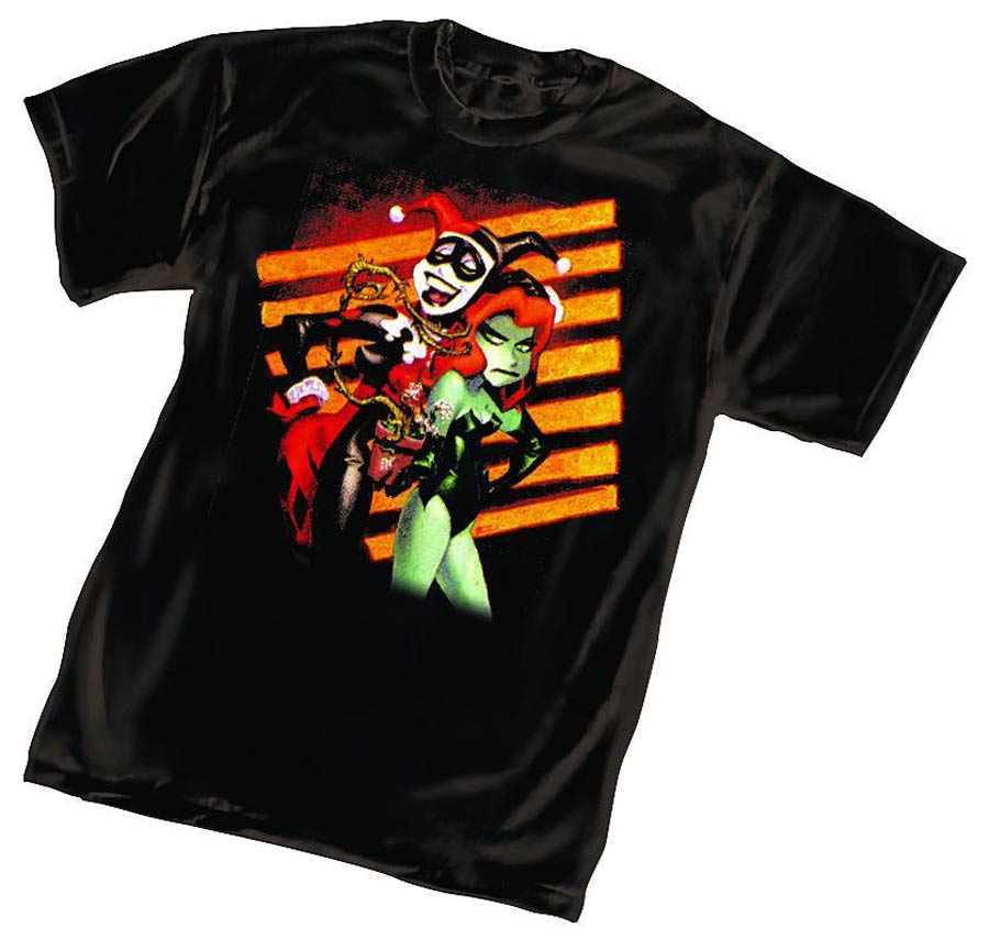Harley Quinn Poison Ivy II By Bruce Timm T-Shirt Large