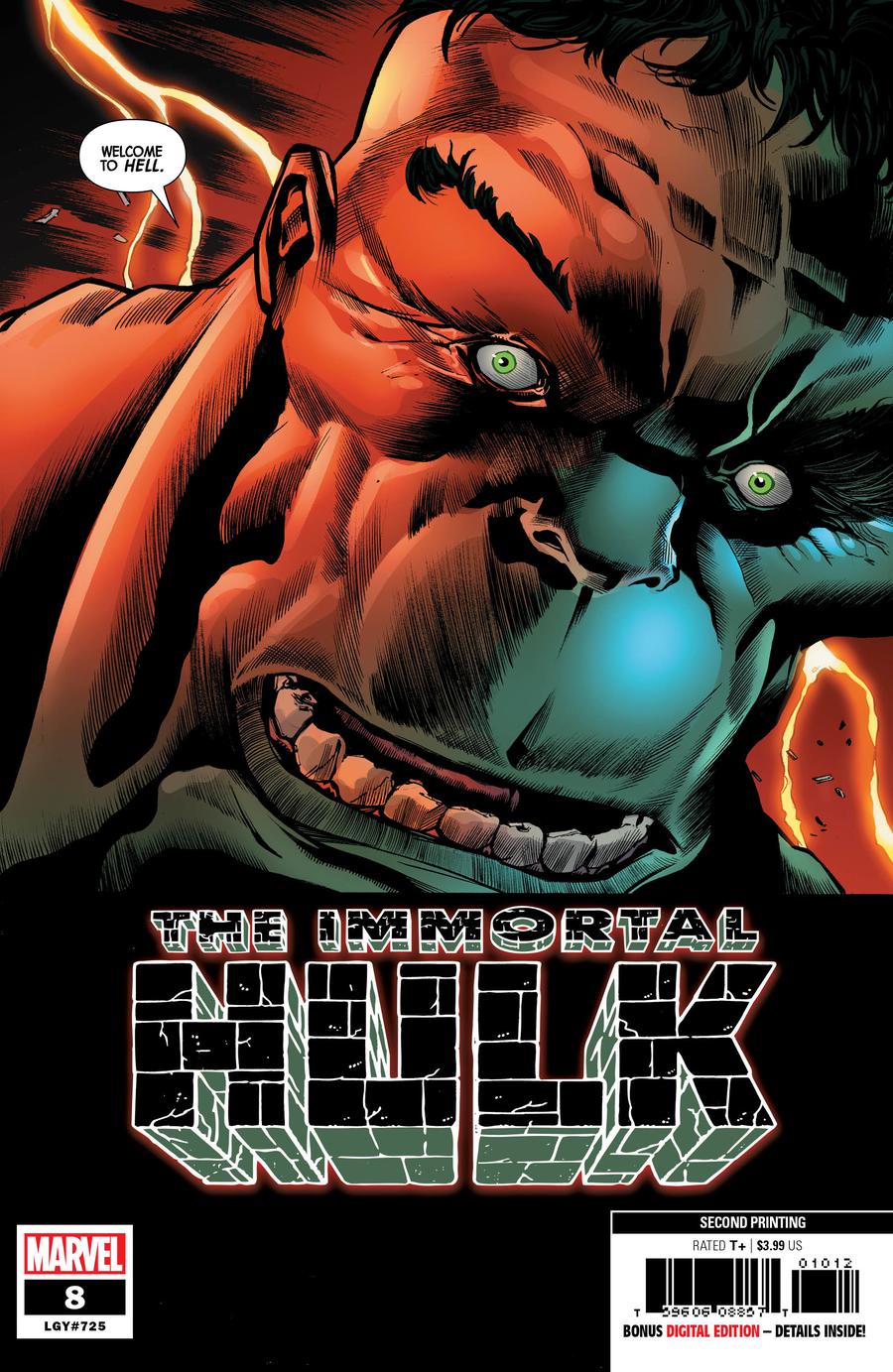 Immortal Hulk #10 Cover D 2nd Ptg Variant Joe Bennett Cover