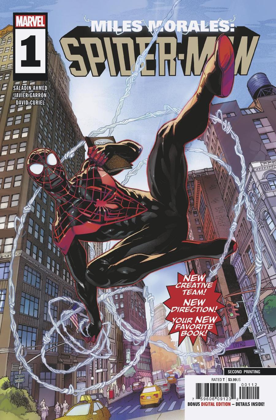 Miles Morales Spider-Man #1 Cover F 2nd Ptg Variant Javi Garron Cover (Spider-Geddon Tie-In)