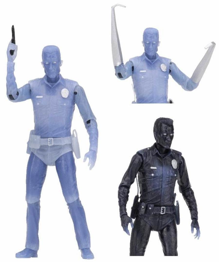 Terminator 2 White Hot T-1000 7-Inch Scale Kenner Tribute Action Figure