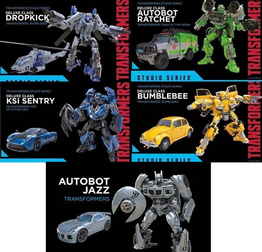 Transformers Studio Series 2019 Deluxe Class Wave 1 Assortment Case Of 8 Figures