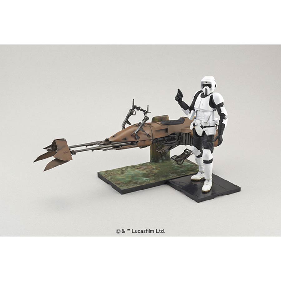 Star Wars Character Line 1/12 Kit - Scout Trooper & Speeder Bike