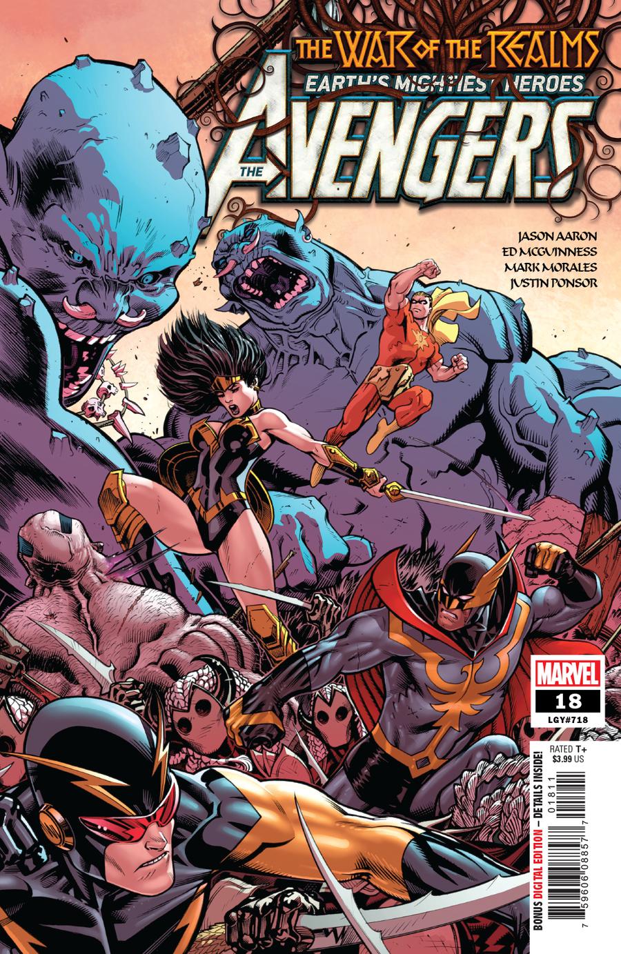 Avengers Vol 7 #18 Cover A Regular Ed McGuinness Cover (War Of The Realms Tie-In)