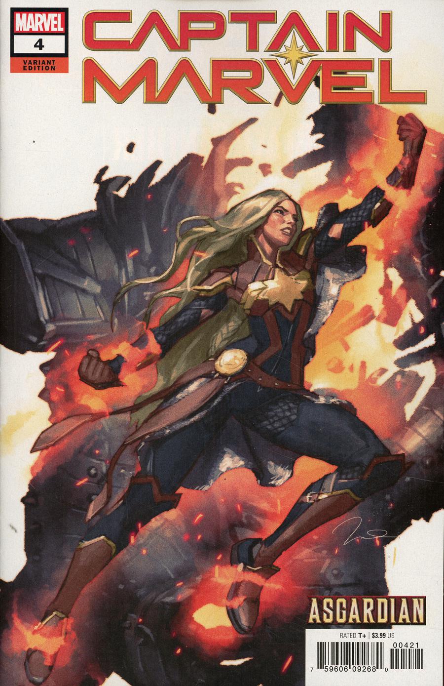Captain Marvel Vol 9 #4 Cover B Variant Gerald Parel Asgardian Cover