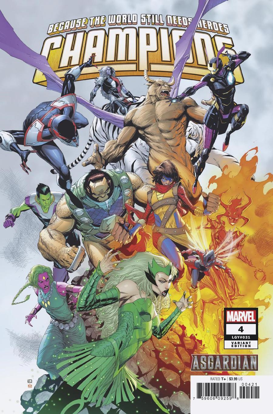 Champions (Marvel) Vol 3 #4 Cover B Variant Khoi Pham Asgardian Cover