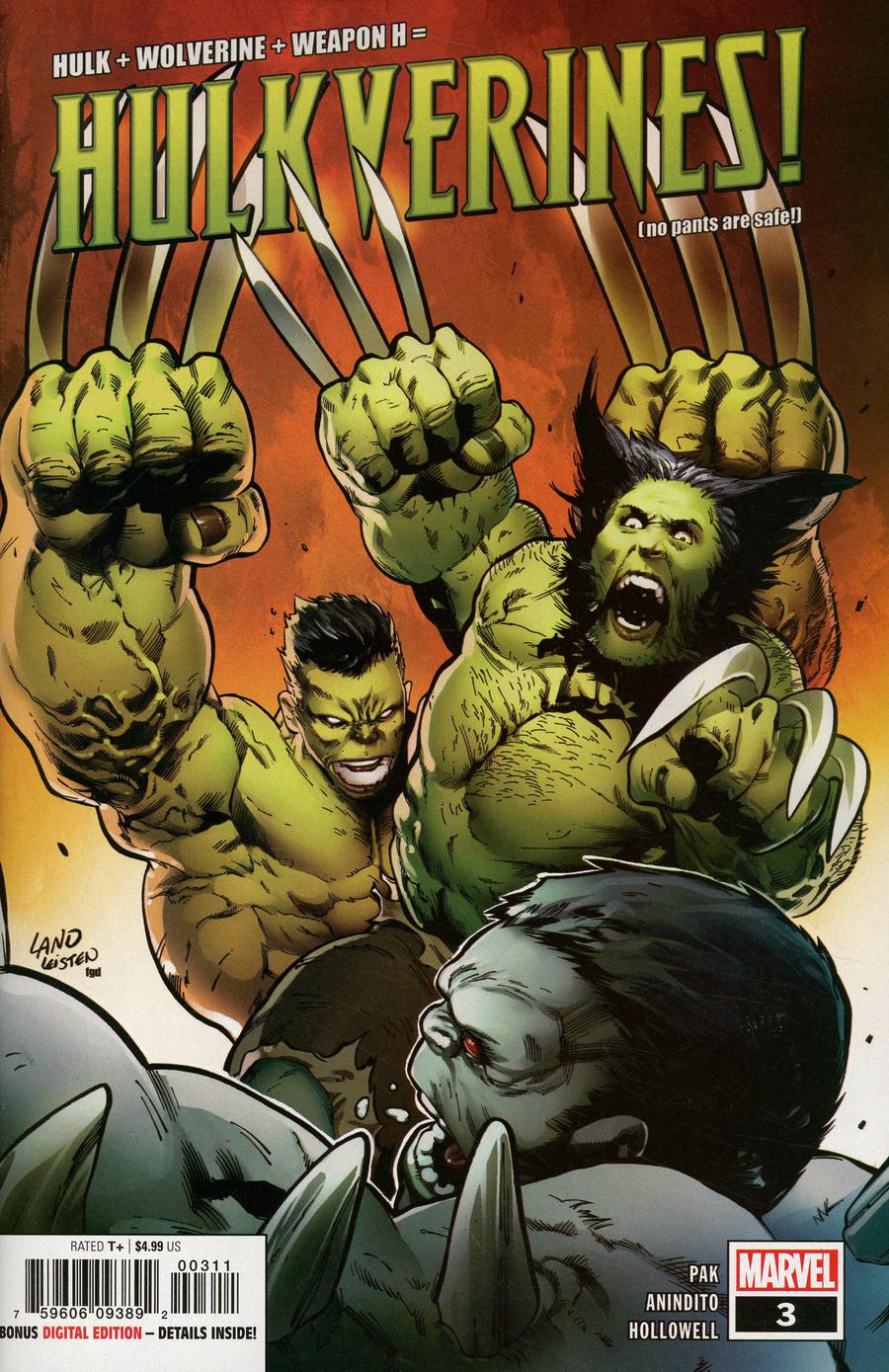 Hulkverines #3 Cover A Regular Greg Land Jay Leisten & Frank DArmata Cover