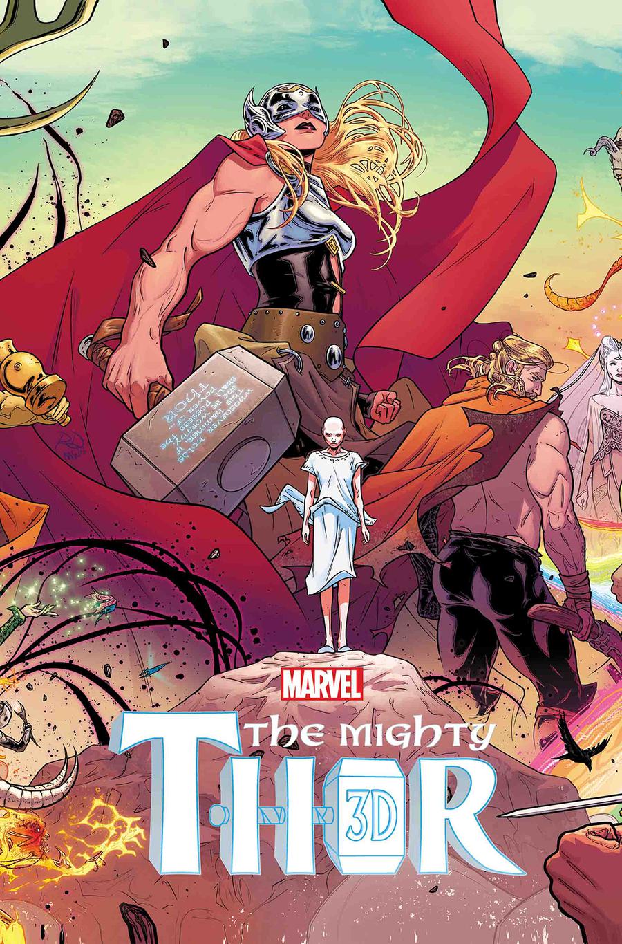 Mighty Thor 3D #1 Cover A With Polybag (War Of The Realms Tie-In)