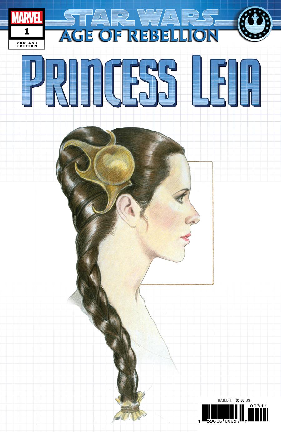 Star Wars Age Of Rebellion Princess Leia #1 Cover C Variant Concept Design Cover