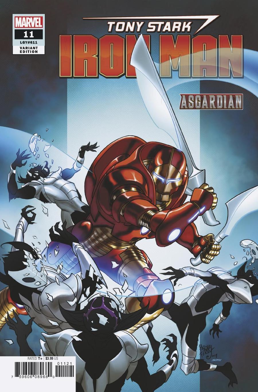 Tony Stark Iron Man #11 Cover B Variant Pasqual Ferry Asgardian Cover