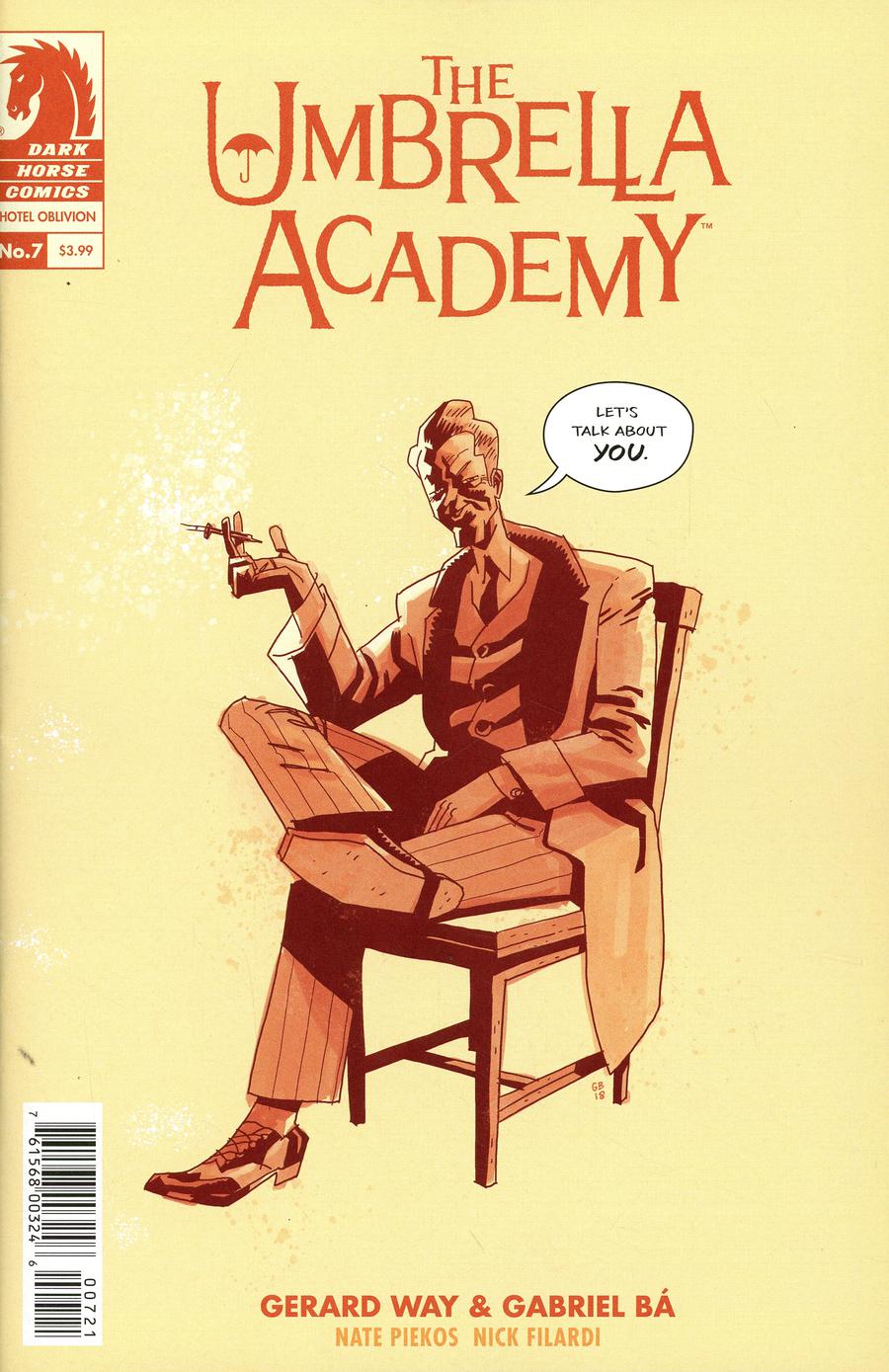 Umbrella Academy Hotel Oblivion #7 Cover B Variant Gabriel Ba Cover