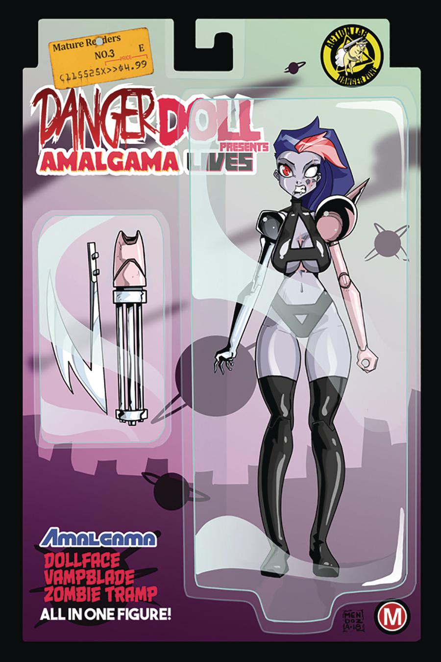 Danger Doll Squad Presents Amalgama Lives #3 Cover E Variant Dan Mendoza Action Figure Cover