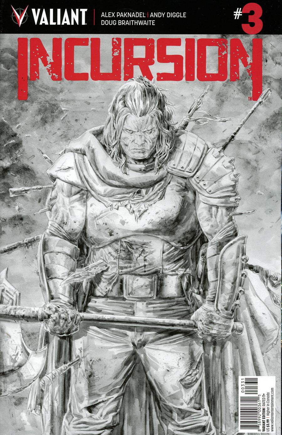 Incursion (Valiant Entertainment) #3 Cover C Variant Doug Braithwaite Sketch Cover