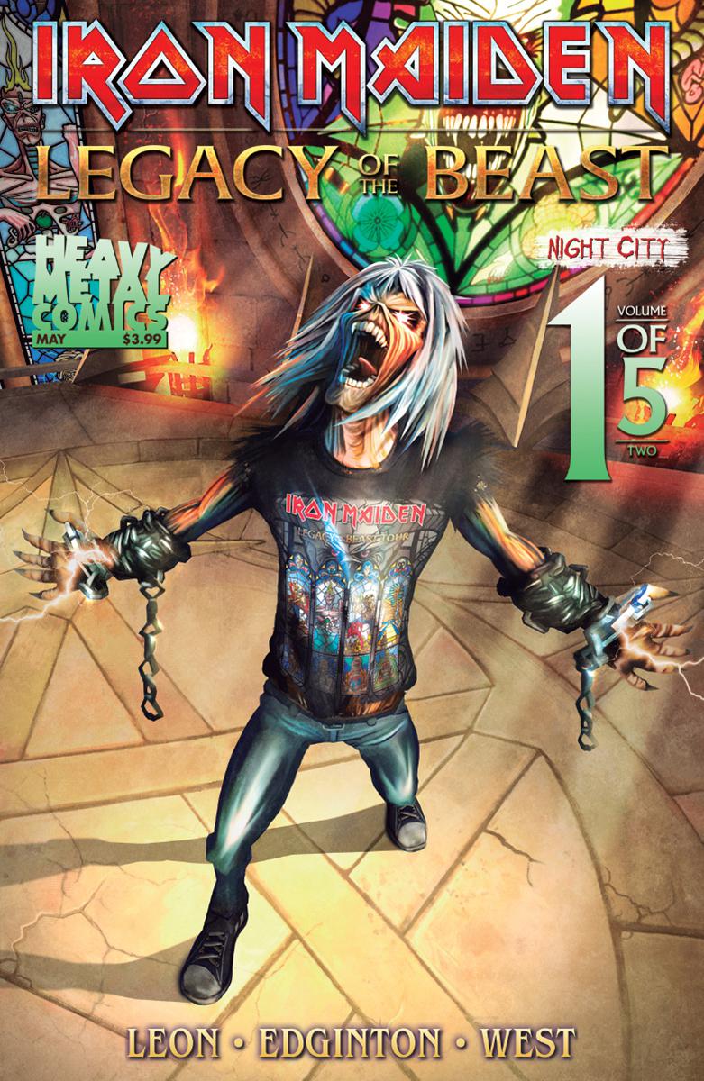 Iron Maiden Legacy Of The Beast Vol 2 Night City #1 Cover A Regular Santi Casas Cover