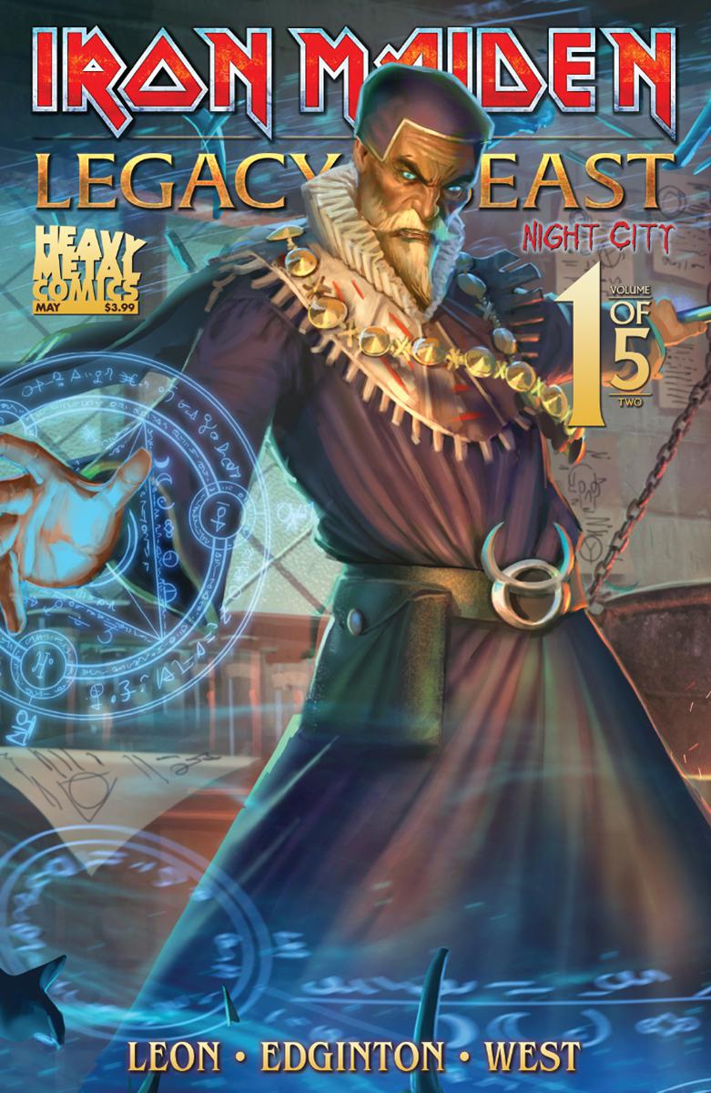 Iron Maiden Legacy Of The Beast Vol 2 Night City #1 Cover C Variant Santi Casas Cover