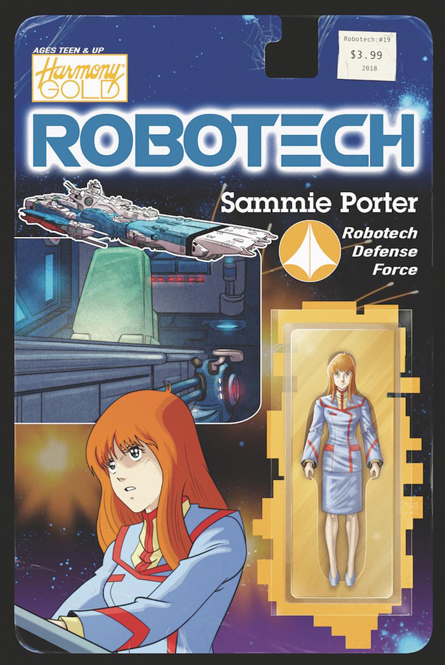 Robotech Vol 3 #19 Cover B Variant Blair Shedd Action Figure Cover