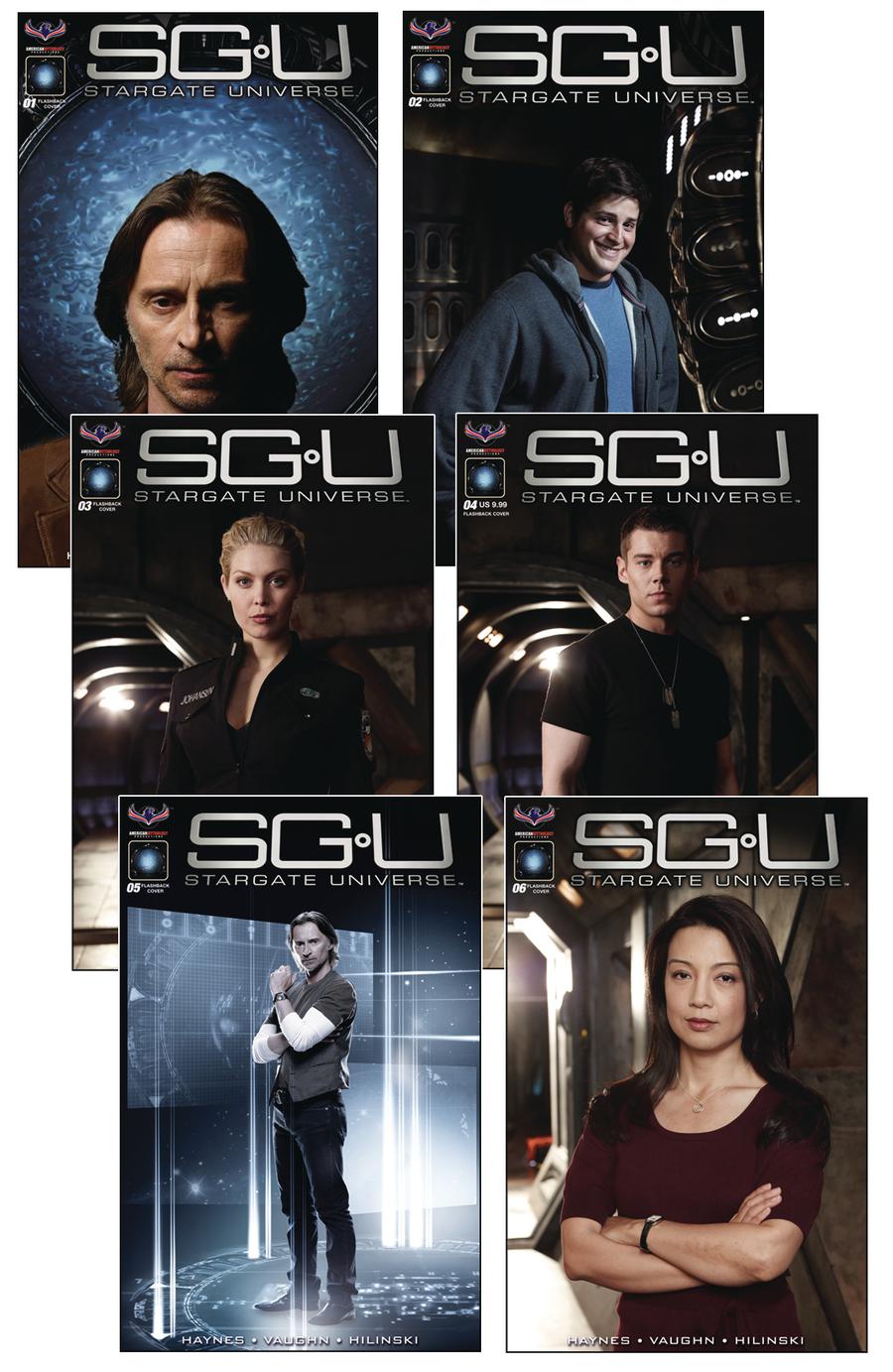 Stargate Universe Back To Destiny #1-6 Limited Edition Incentive Cover Set