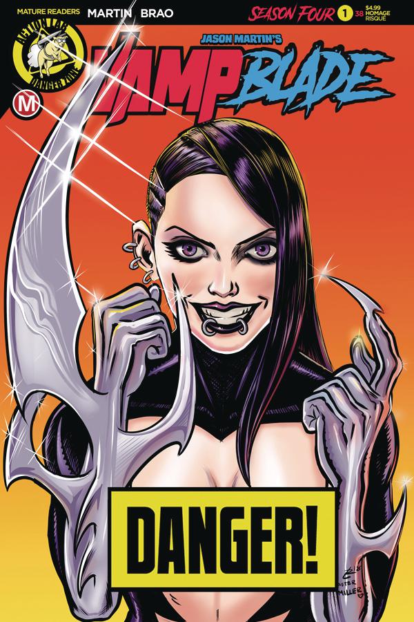 Vampblade Season 4 #1 Cover F Variant Richard Garcia Homage Risque Cover