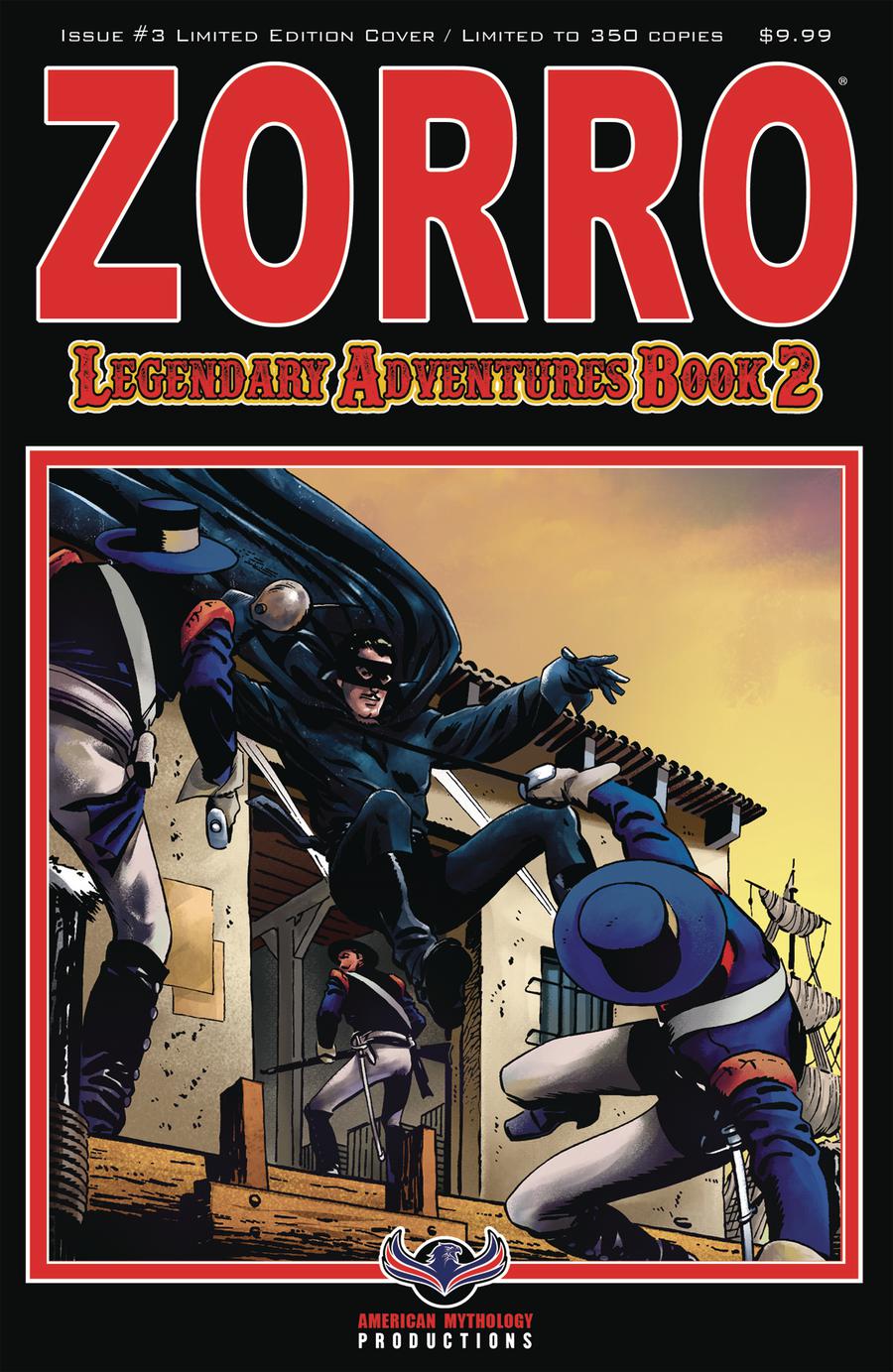 Zorro Legendary Adventures Book 2 #3 Cover B Variant Blazing Blades Of Zorro Limited Edition Cover