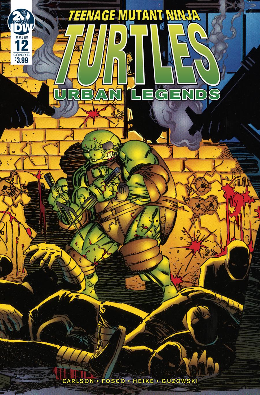 Teenage Mutant Ninja Turtles Urban Legends #12 Cover B Variant Frank Fosco & Erik Larsen Cover