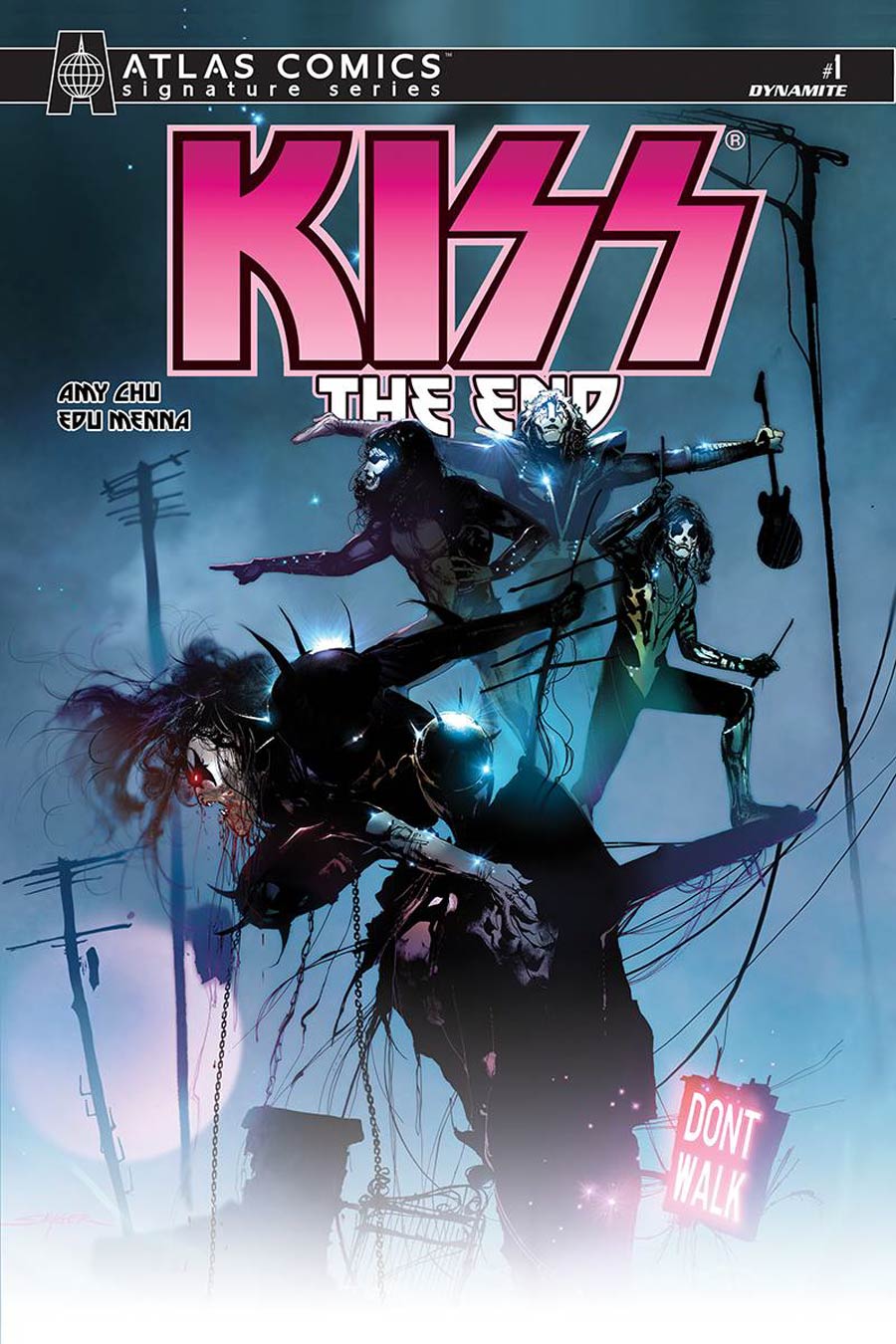 KISS The End #1 Cover H Atlas Comics Signature Series Signed By Amy Chu