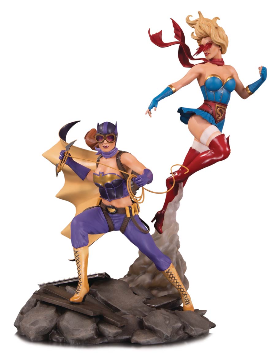 DC Comics Bombshells Batgirl & Supergirl Celebration Statue