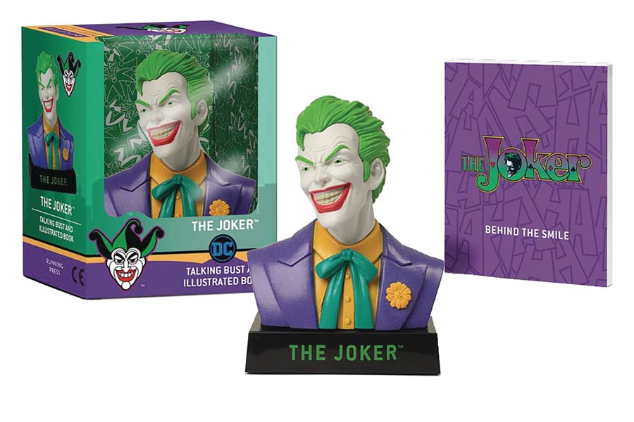 Joker Talking Bust And Illustrated Book Kit