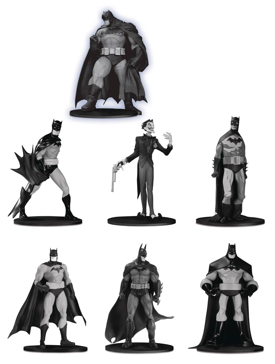 Batman Black & White Mini PVC Figure 7-Pack Box Set 03