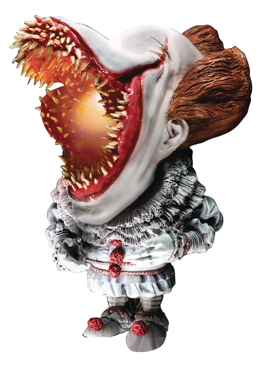 It (2017) Pennywise Defo-Real Soft Vinyl Statue Scary Version With Light