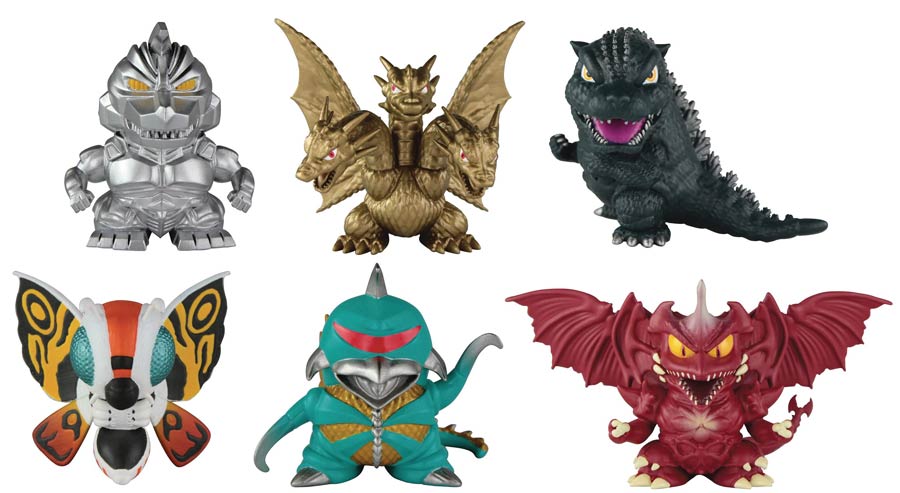 Godzilla Chibi Figure 6-Pack Diorama
