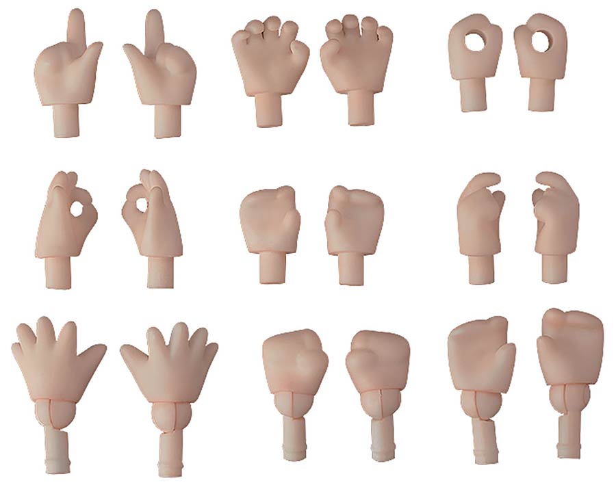 Nendoroid Doll Hand Parts 18-Piece Set - Cream Color