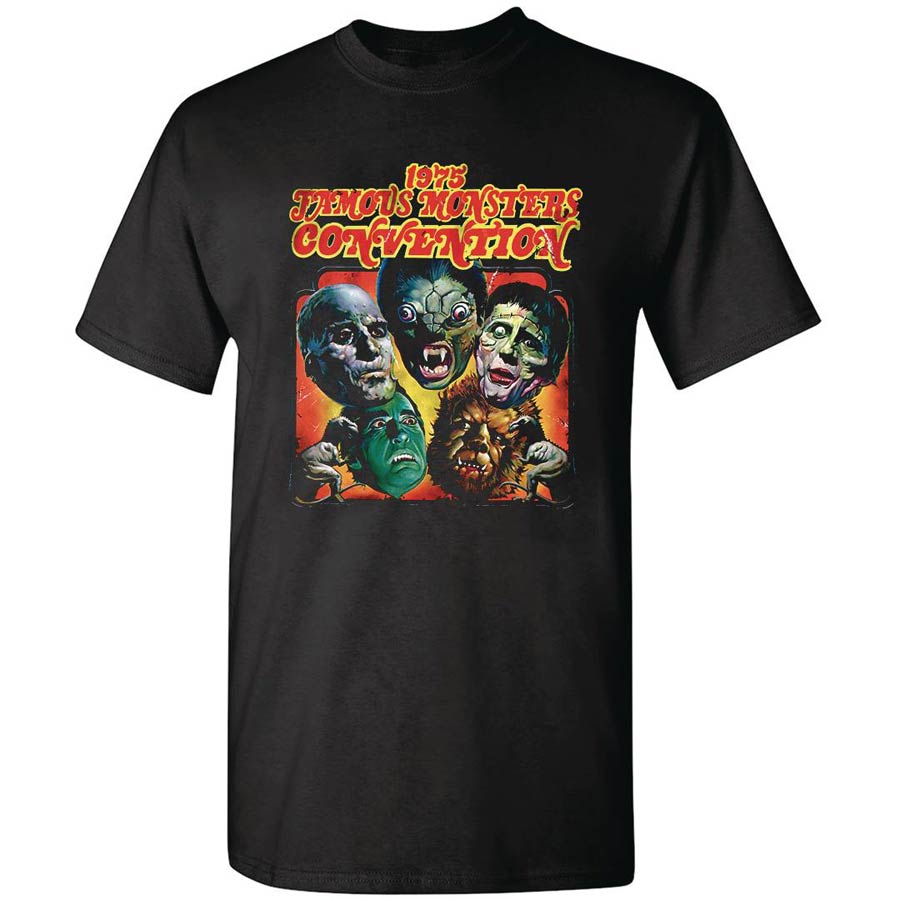 1975 Famous Monsters Convention Black T-Shirt Large