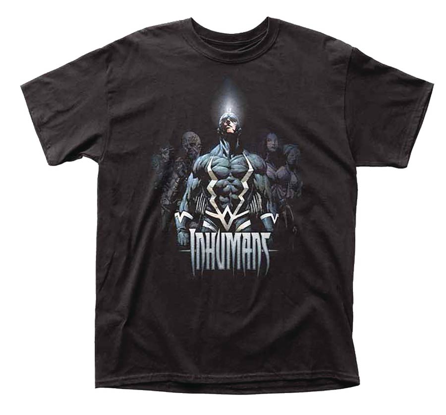 Inhumans Cast Black T-Shirt Large