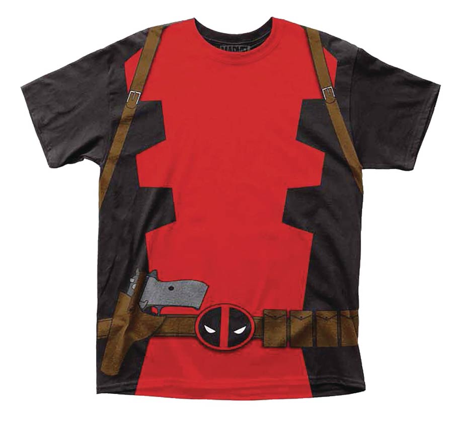 Marvel Heroes Deadpool Suit T-Shirt Large