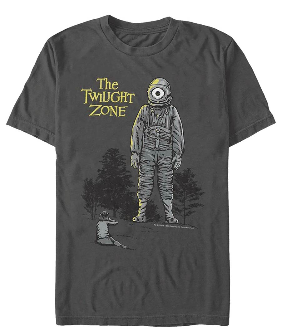 Twilight Zone Lazer Eye Charcoal T-Shirt Large