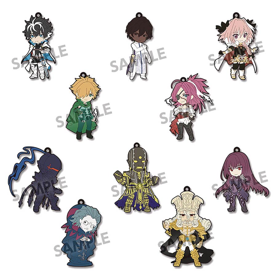 Pikuriru Fate/Extella Link Rubber Strap Blind Mystery Box 10-Piece Display