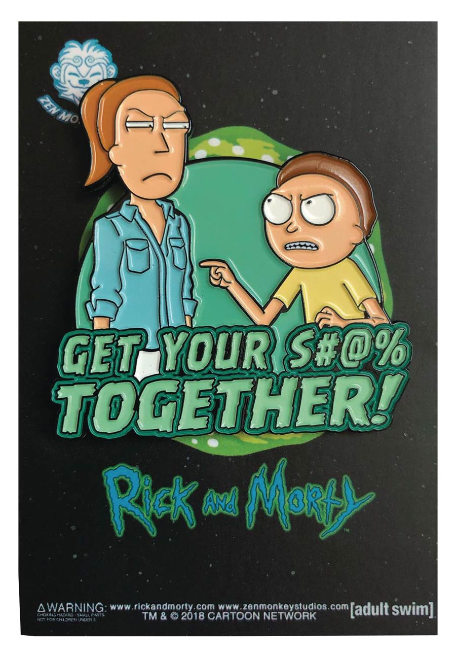 Rick And Morty Get Your S**t Together Pin
