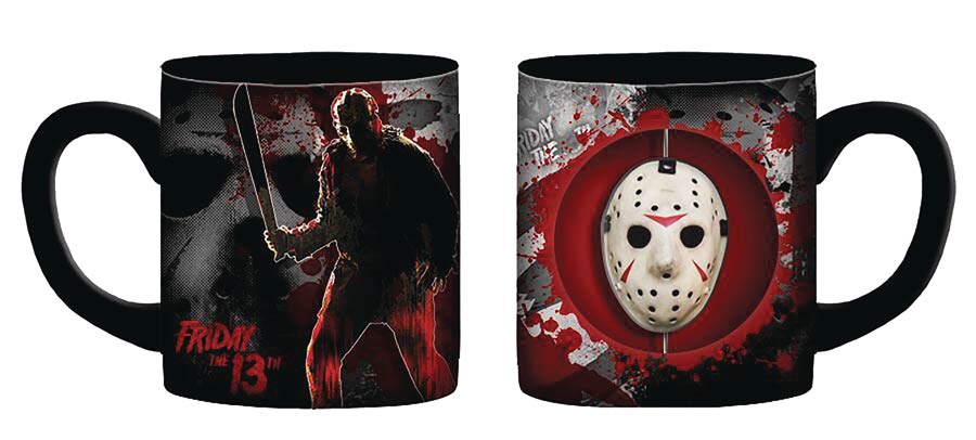 Friday The 13th Jason Mask 20-Ounce Ceramic Spinner Mug