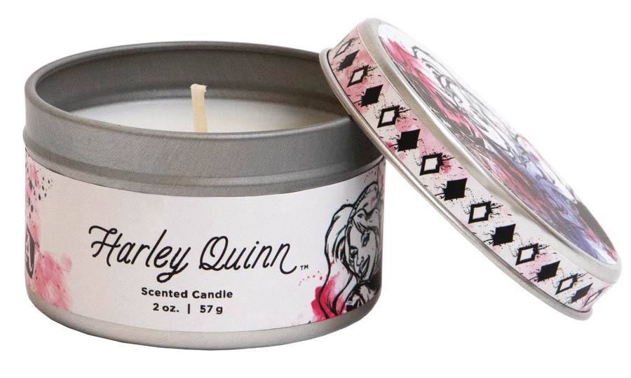 DC Heroes 5.6-Ounce Scented Candle Tin - Harley Quinn