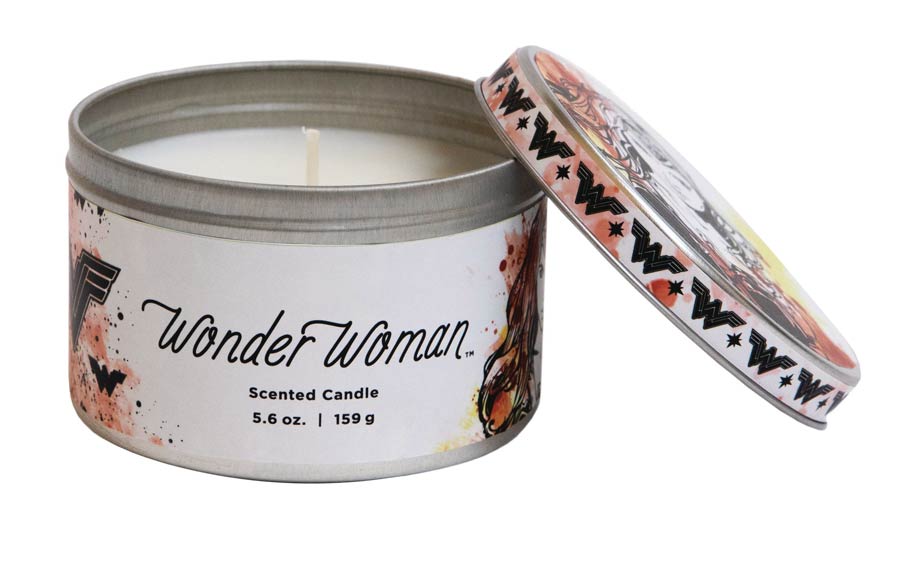DC Heroes 5.6-Ounce Scented Candle Tin - Wonder Woman