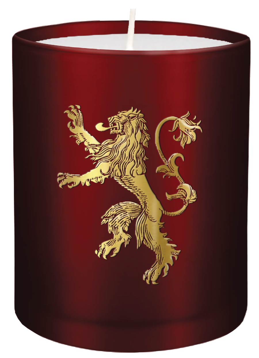 Game Of Thrones Glass Candle - Lannister