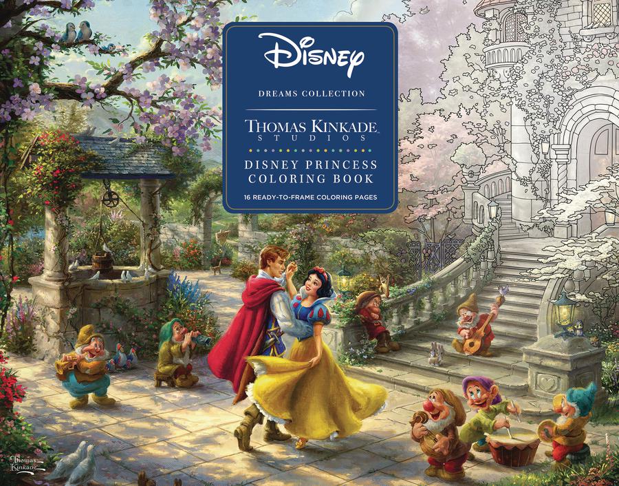 Disney Dreams Collection Thomas Kinkade Studios Disney Princess Coloring Book SC