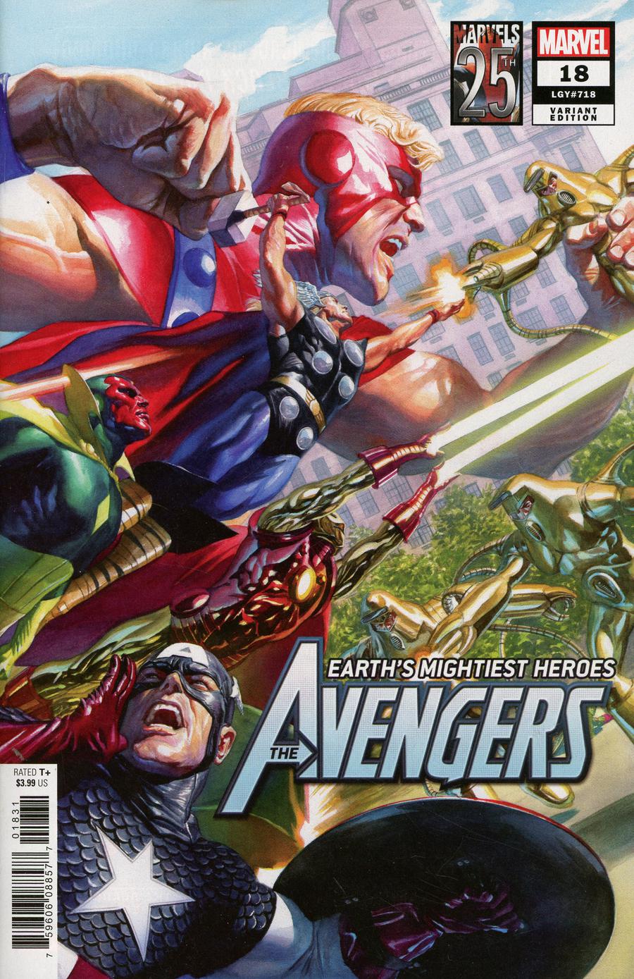 Avengers Vol 7 #18 Cover C Variant Alex Ross Marvels 25th Tribute Cover (War Of The Realms Tie-In)