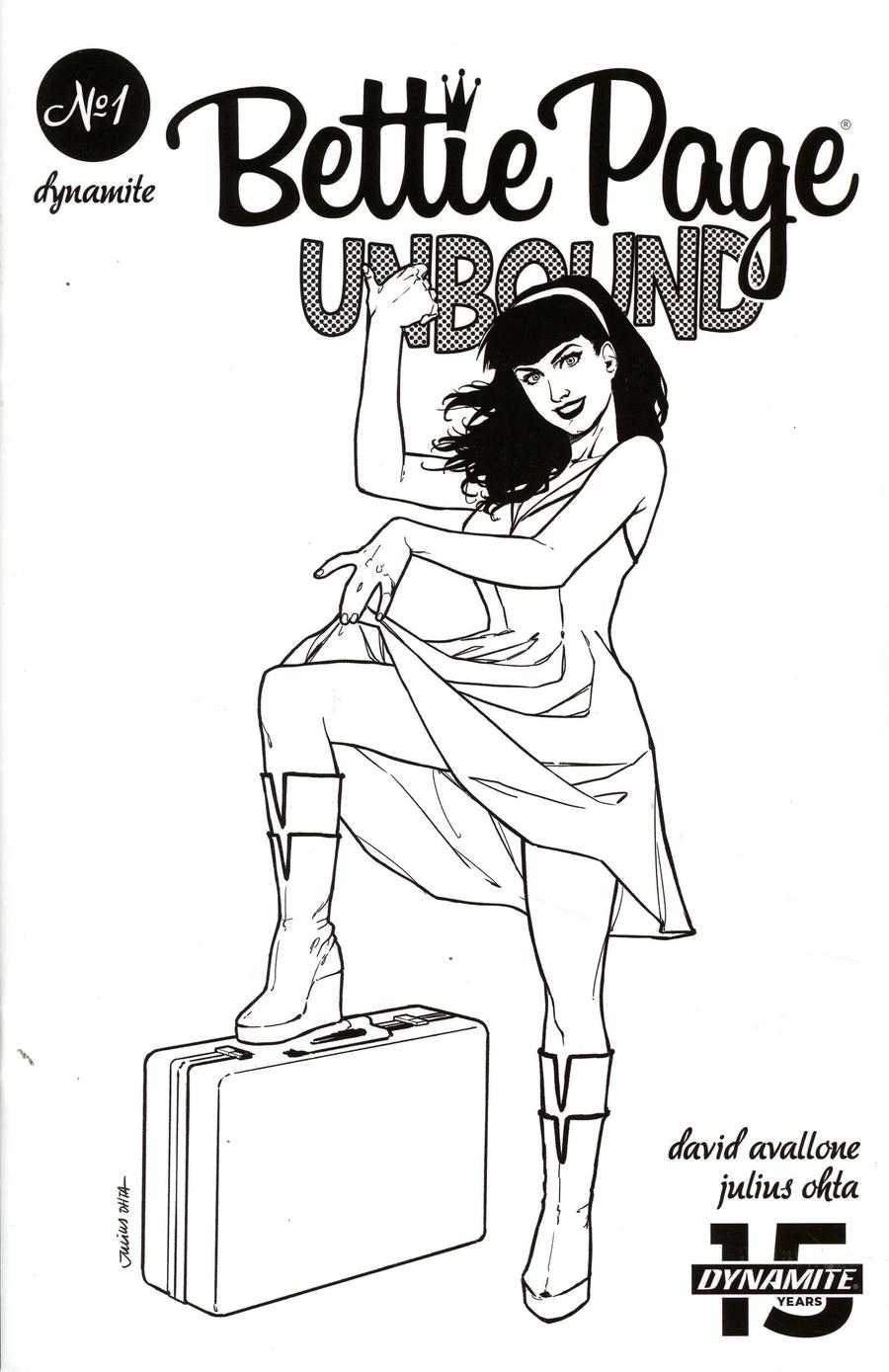 Bettie Page Unbound #1 Cover L Incentive Julius Ohta Black & White Cover