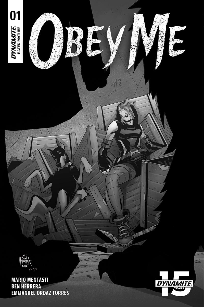 Obey Me #1 Cover D Incentive Ben Herrera Black & White B Cover