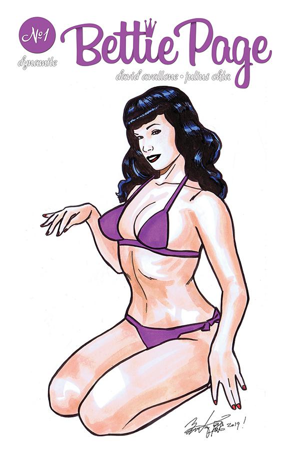 Bettie Page Unbound #1 Cover Q Brian Kong Remarked Edition