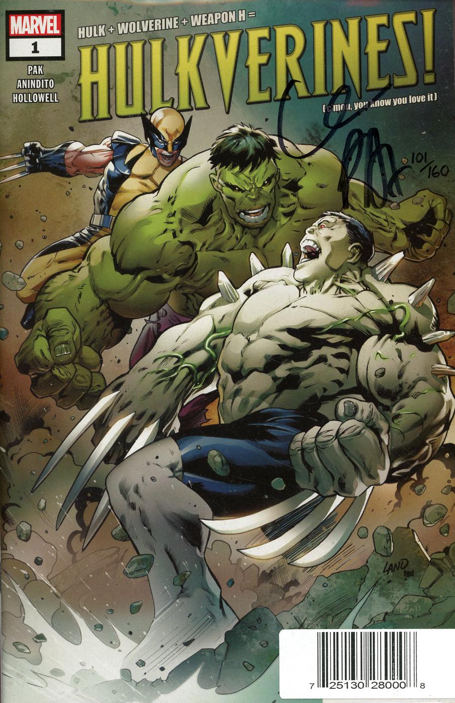Hulkverines #1 Cover D DF Signed By Greg Pak