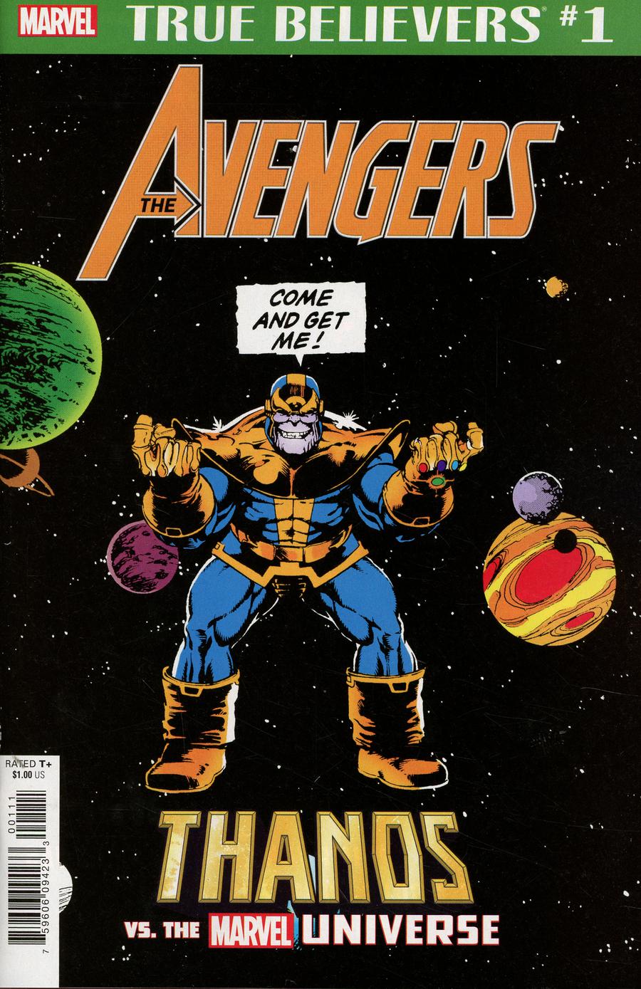 True Believers Avengers Thanos vs The Marvel Universe #1